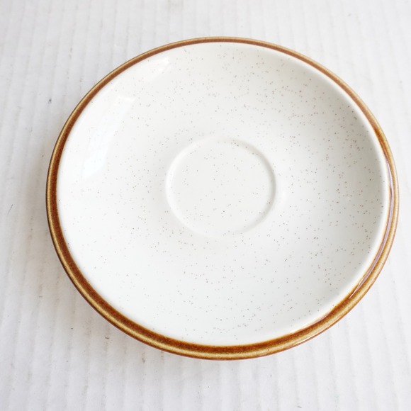 Mikasa Other - VTG Mikasa Natural Beauty Saucer Speckled Tan Brown‎ Rim Japan - Many Available